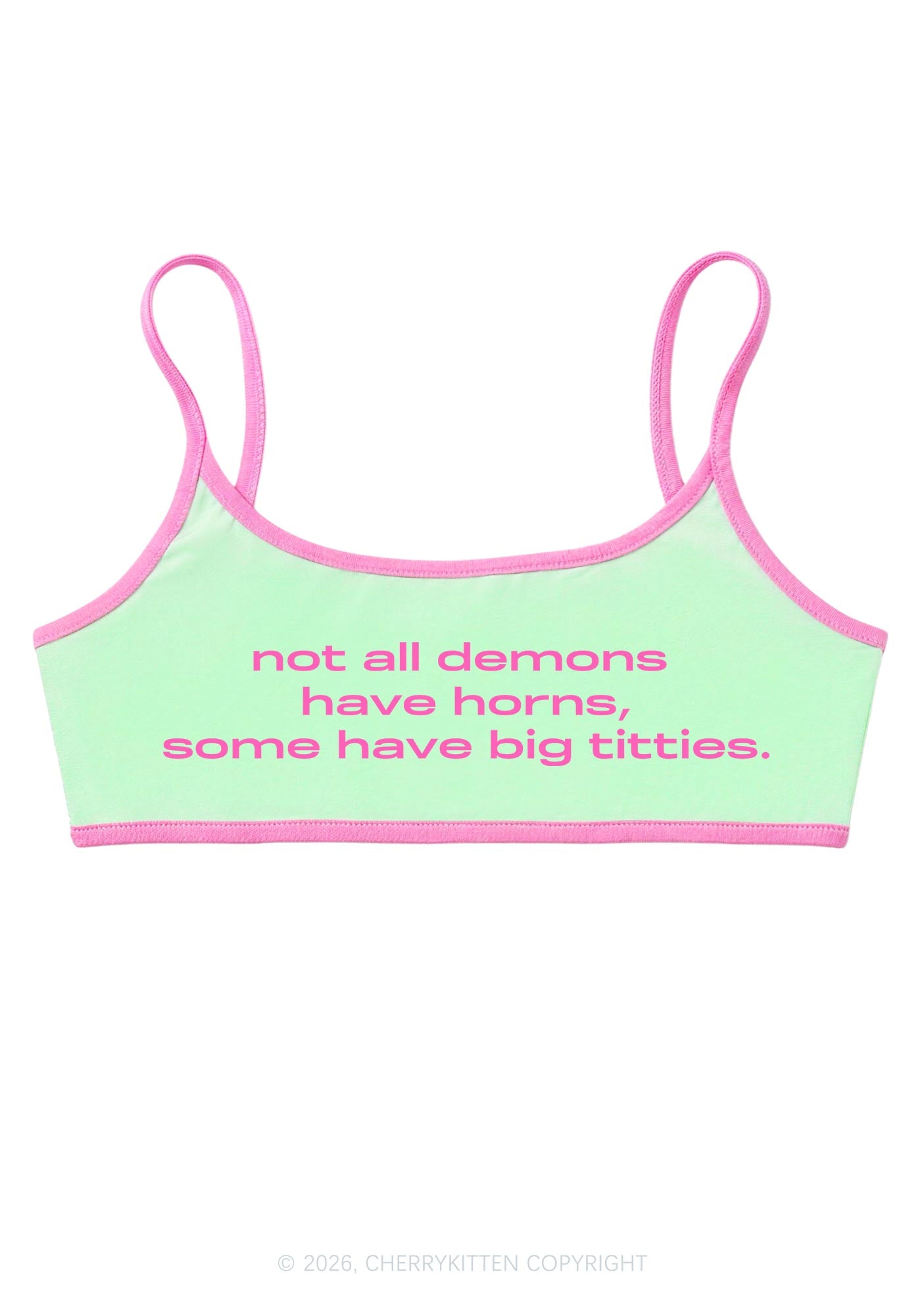 Big Txtties Demons Y2K Super Crop Cami Cherrykitten