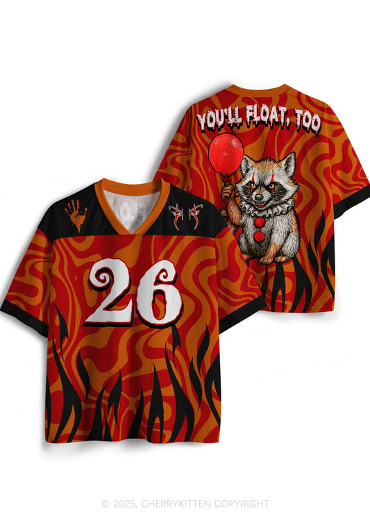 Halloween Custom Float Raccoon Y2K Sport Jersey Shirts Cherrykitten