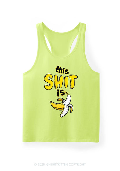 This Shxt Is Banana Y2K Men Racerback Tank Top Cherrykitten
