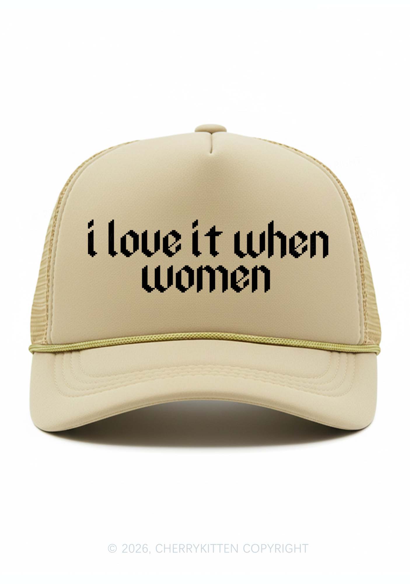I Love It When Women Pride Y2K Trucker Hat Cherrykitten