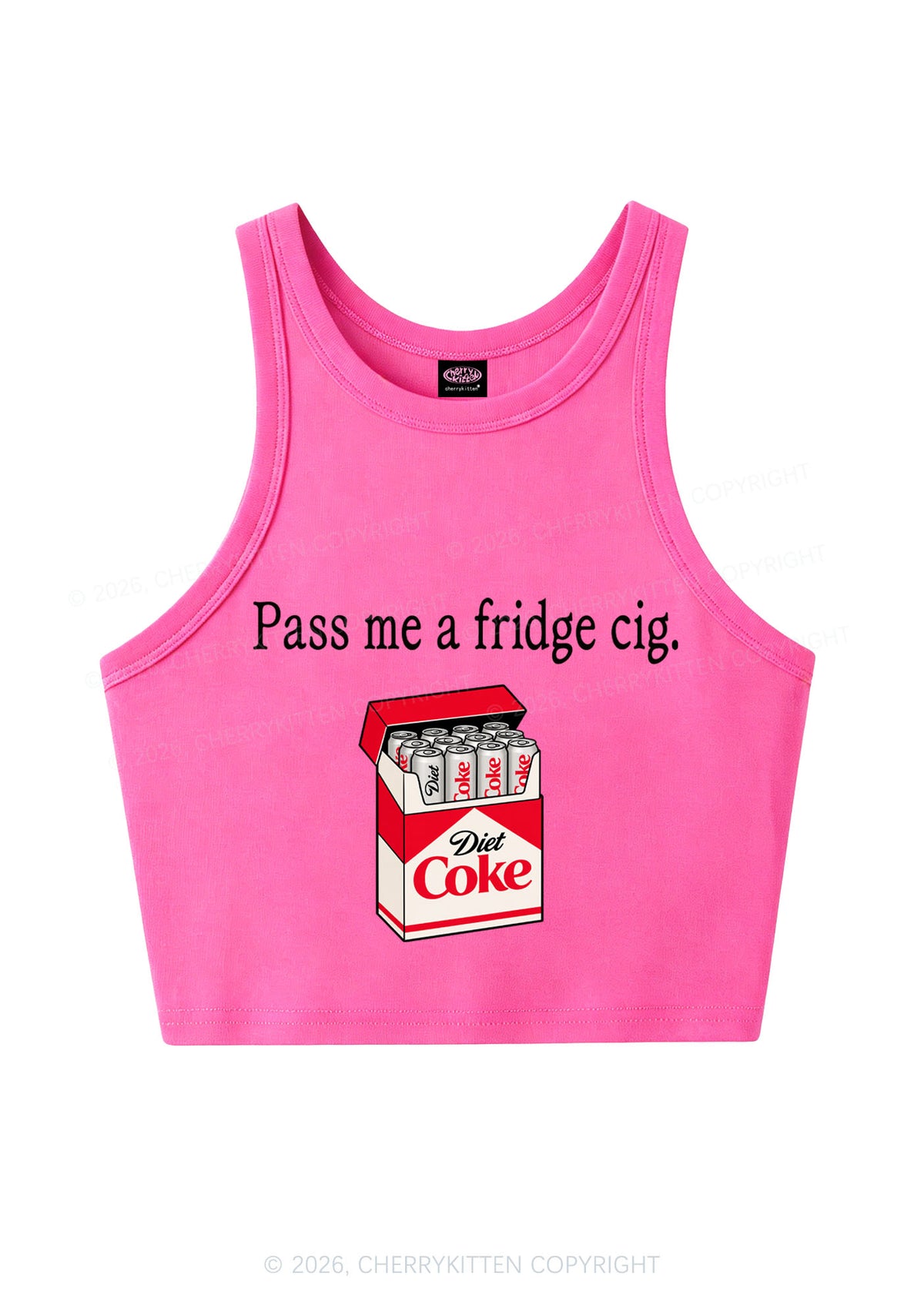 Pass Me Fridge Cig Y2K Crop Tank Top Cherrykitten