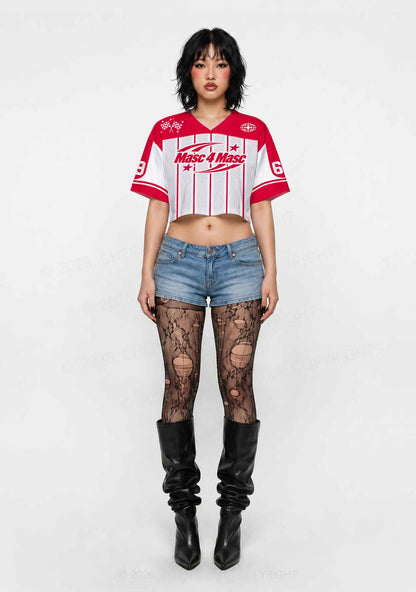 Masc For Masc Pride Y2K Crop Sport Jersey Shirts Cherrykitten