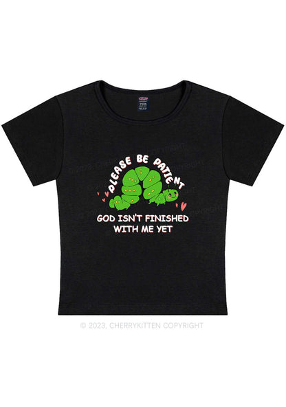 God Isn't Finished Me Y2K Baby Tee Cherrykitten