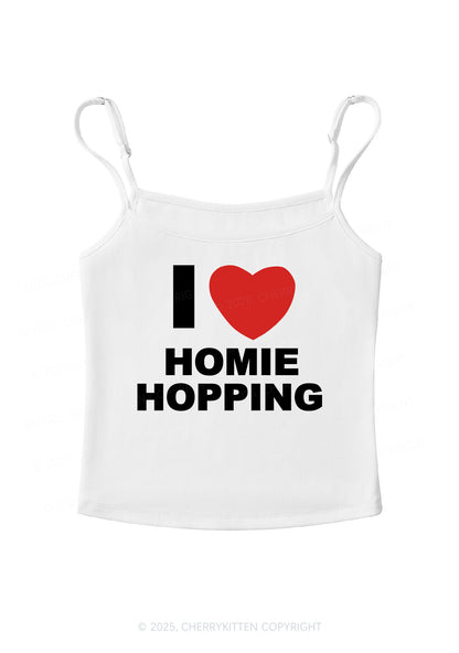 I Love Homie Hopping Y2K Spaghetti Strap Cami Cherrykitten