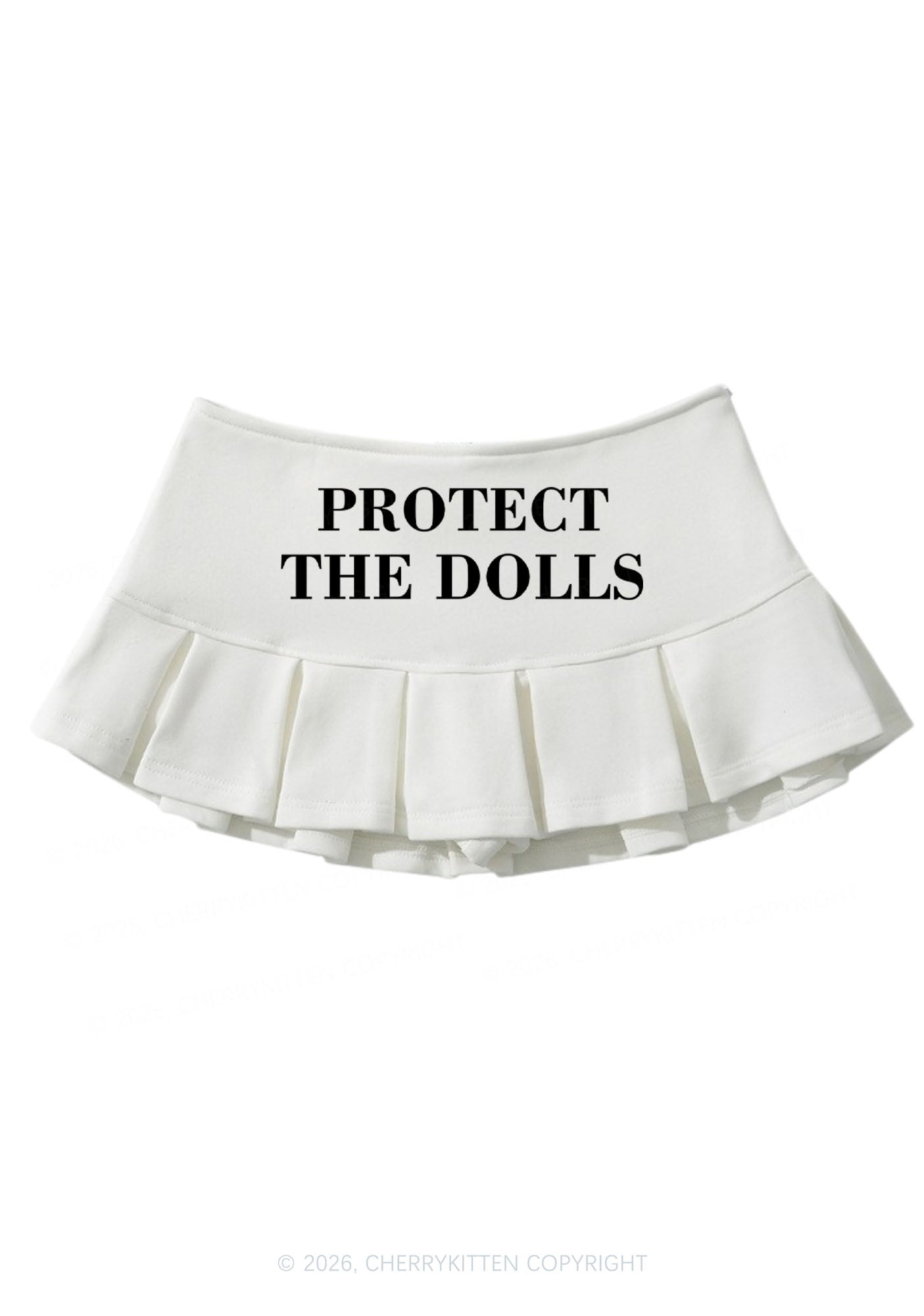 Protect The Dolls Pride Y2K Mini Pleated Skirts Cherrykitten