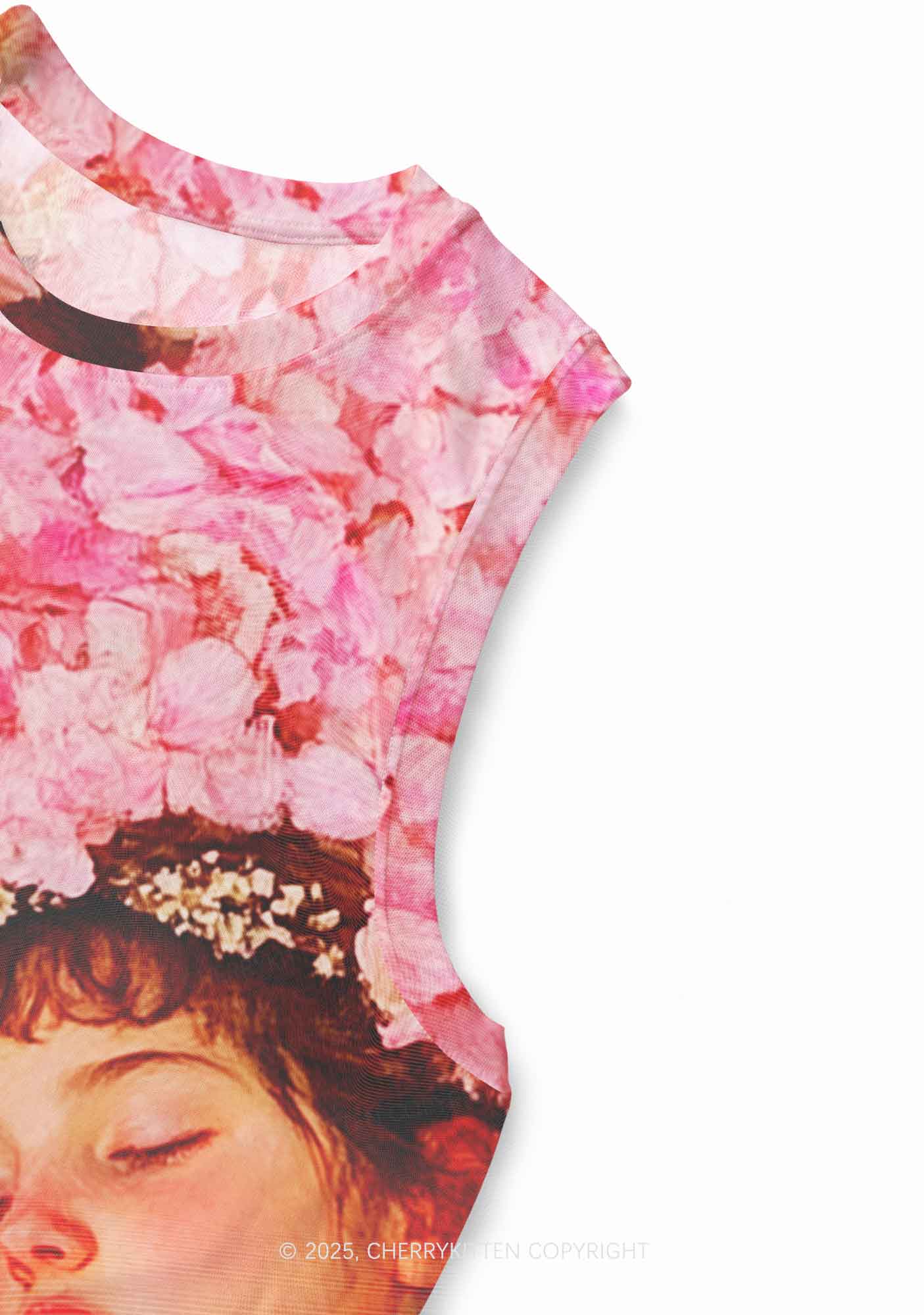 Flower Girls Y2K Mesh Muscle Tank Cherrykitten