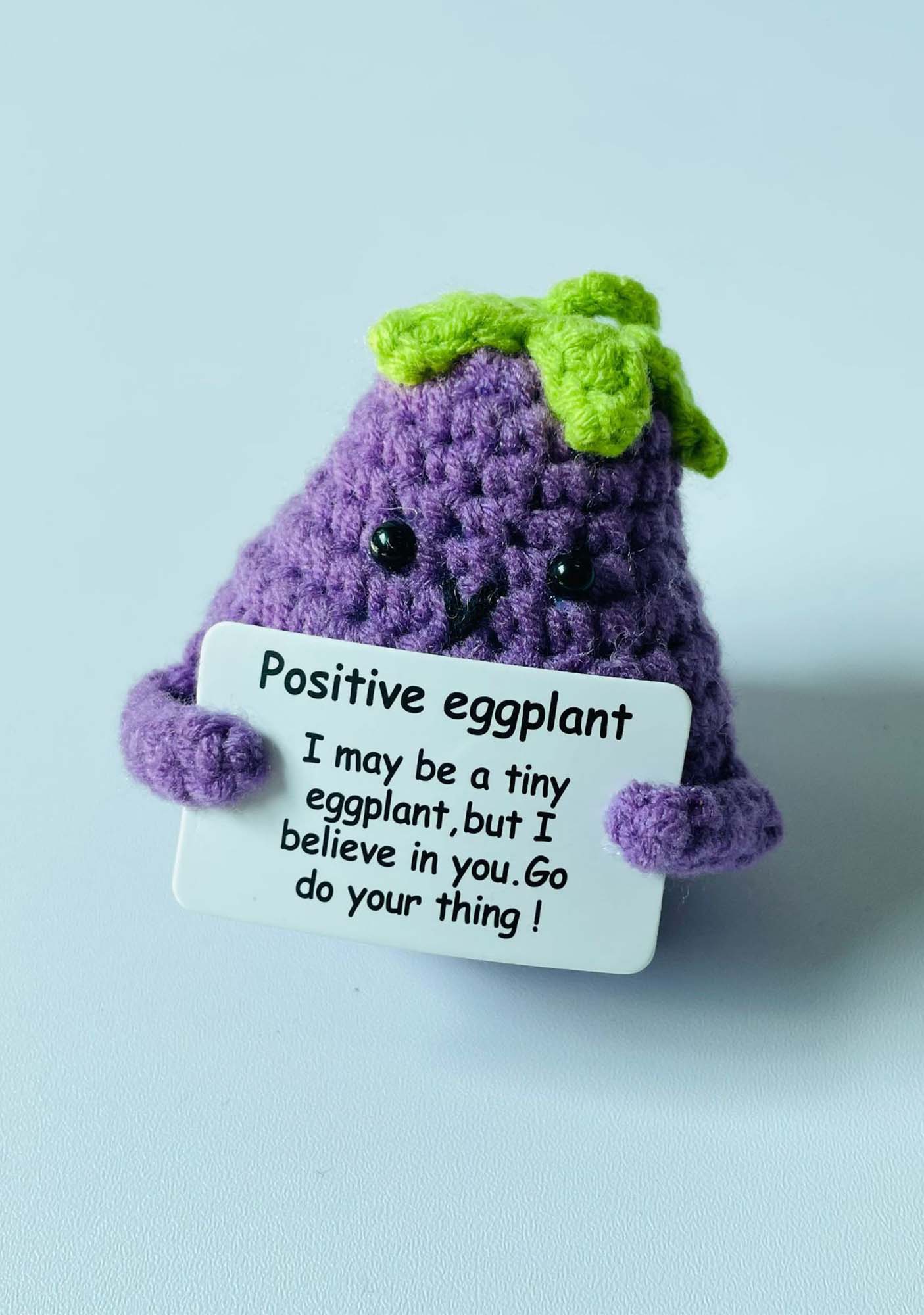 Positive Potato Y2K Handmade Crochet Pendant Cherrykitten