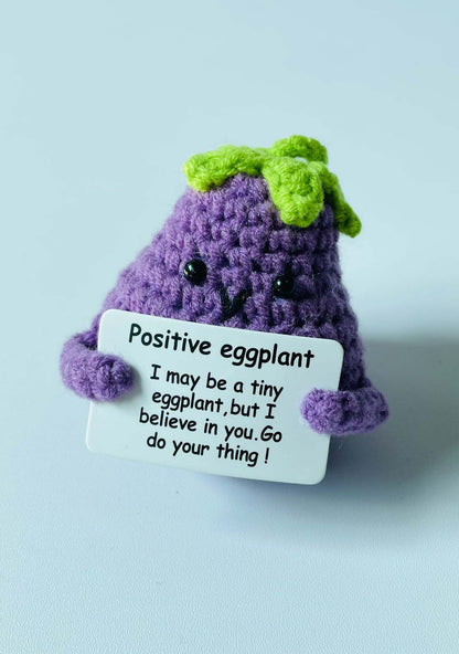 Positive Potato Y2K Handmade Crochet Pendant Cherrykitten