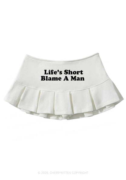 Blame A Man Y2K Mini Pleated Skirts Cherrykitten