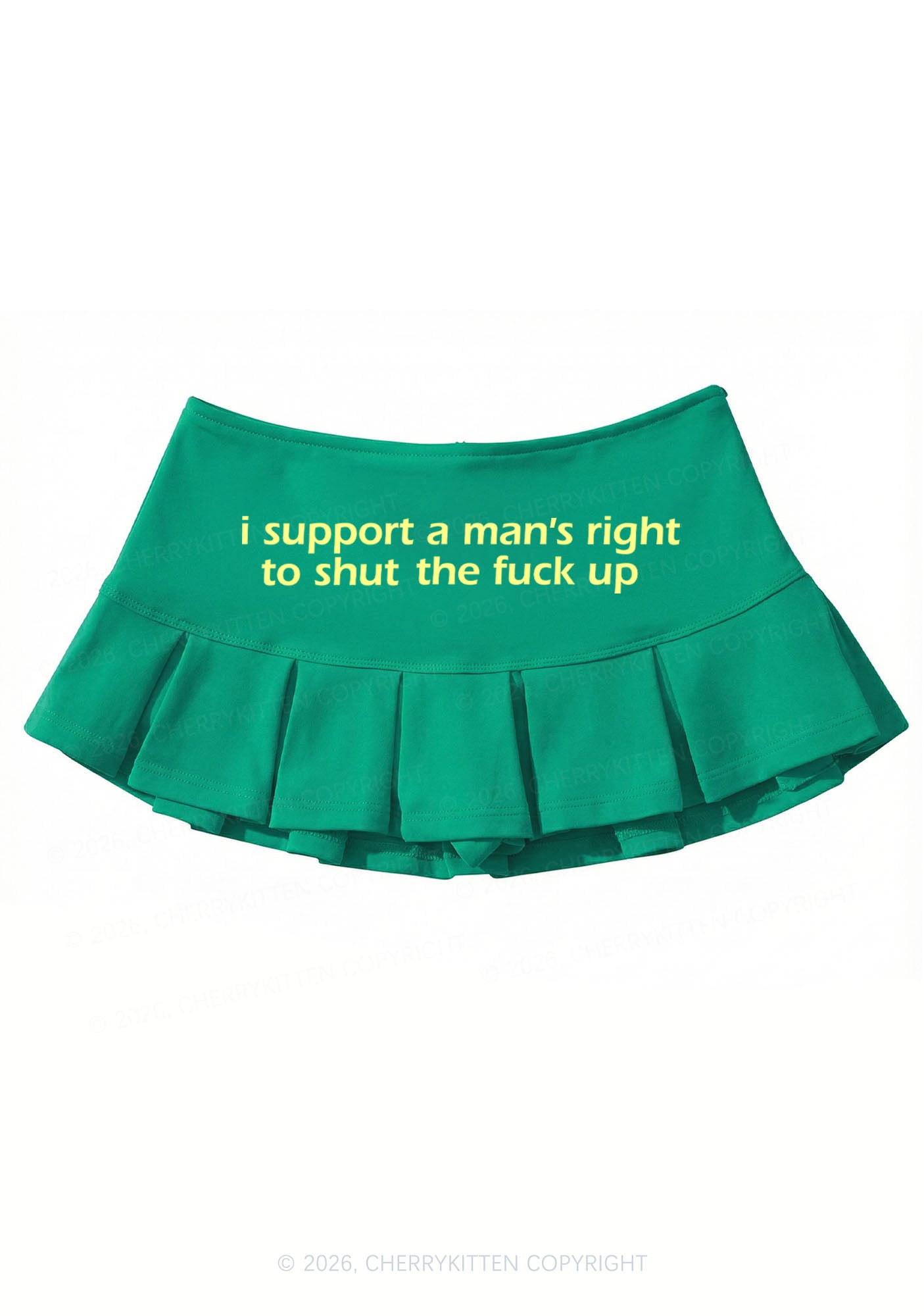 I Support A Mans Right Y2K Mini Pleated Skirts Cherrykitten