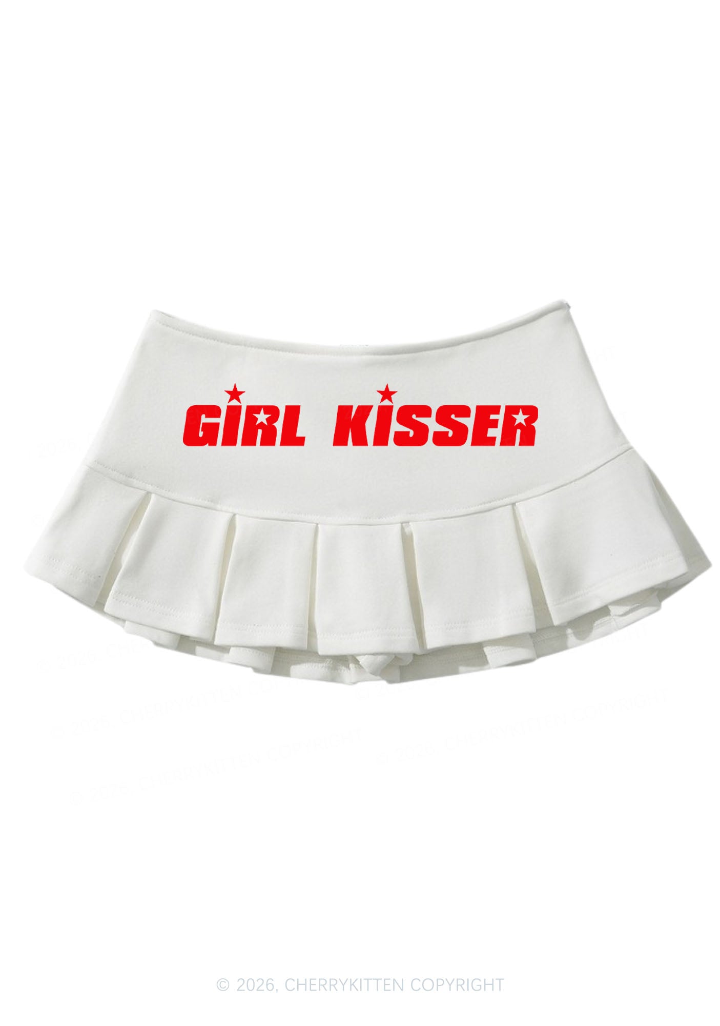 Girl Kisser Pride Y2K Mini Pleated Skirts Cherrykitten