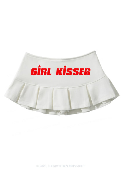 Girl Kisser Pride Y2K Mini Pleated Skirts Cherrykitten