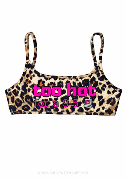 Too Hot For Nine To Five Y2K Super Crop Cami Cherrykitten