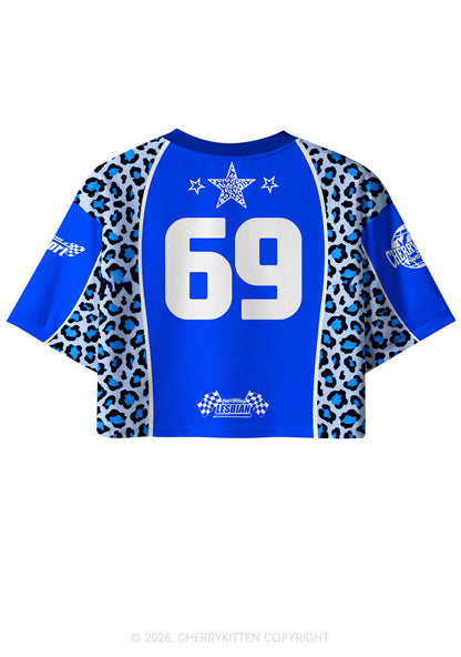 A Day Without Lesbians Pride Y2K Crop Sport Jersey Shirts Cherrykitten