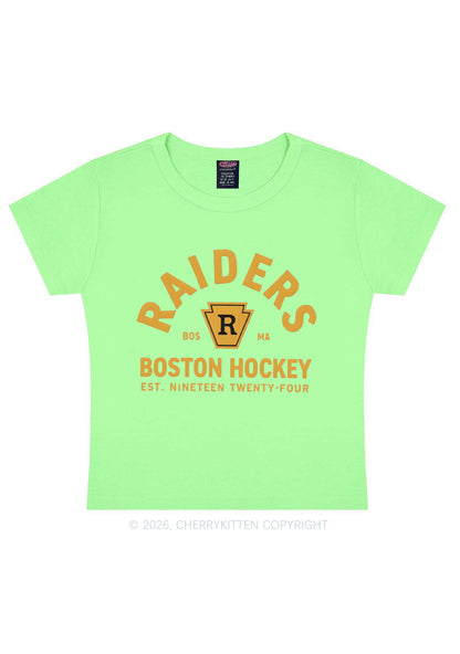 Boston Hockey HR Y2K Baby Tee Cherrykitten