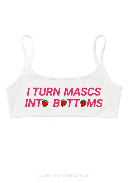 Turn Mascs Into Bottoms Pride Y2K Super Crop Cami Cherrykitten