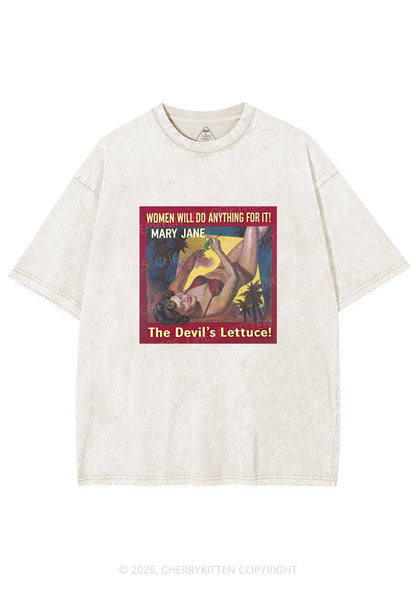 Women Will Do Anything Y2K Washed Tee Cherrykitten