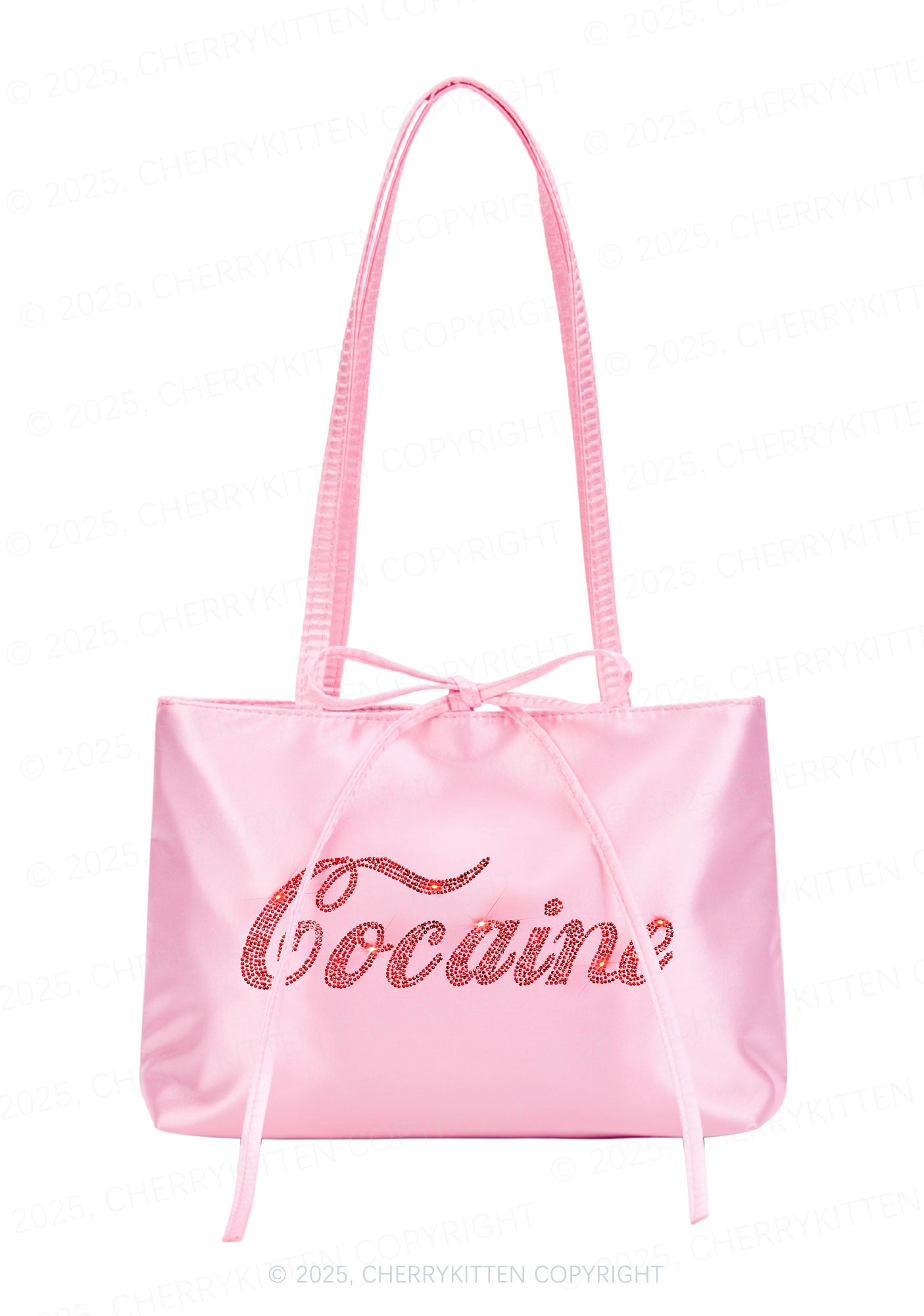Rhinestone Special Cola Y2K Satin Bags Cherrykitten