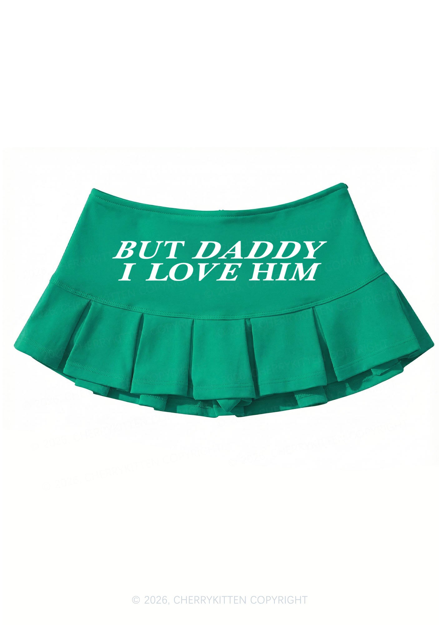 But Daddy I Love Him Pride Y2K Mini Pleated Skirts Cherrykitten