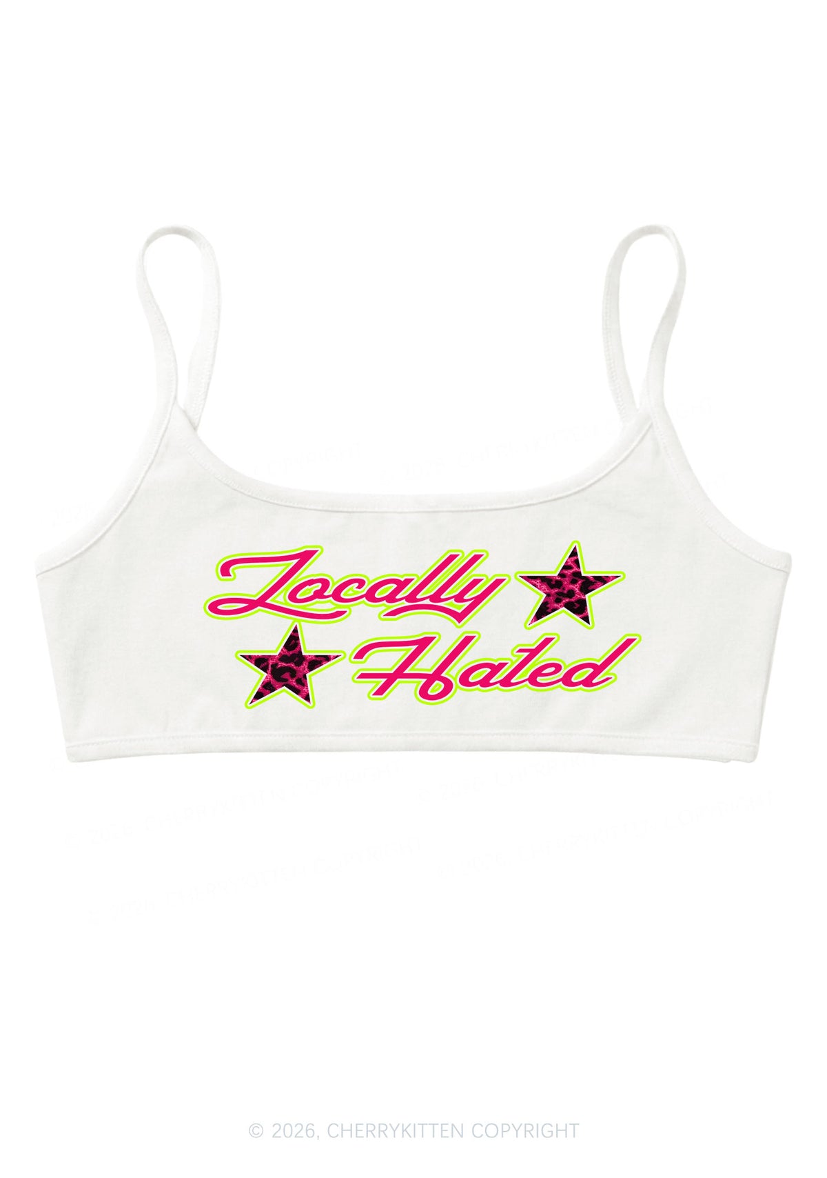 Locally Hated Star Y2K Super Crop Cami Cherrykitten