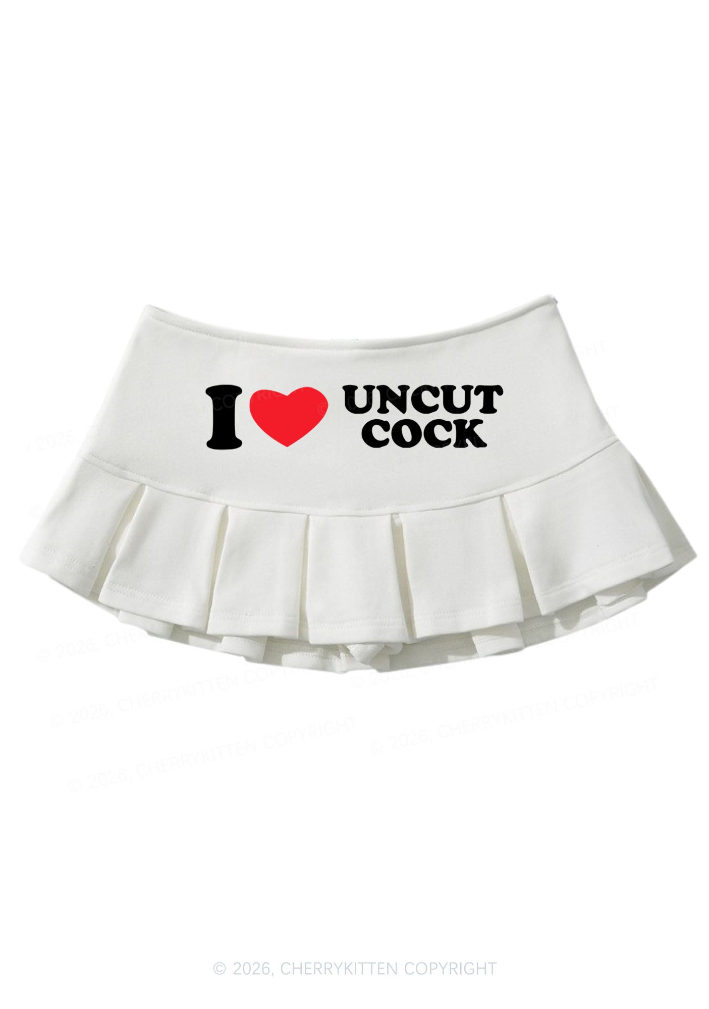 I Love Uncut Cxck Y2K Mini Pleated Skirts Cherrykitten