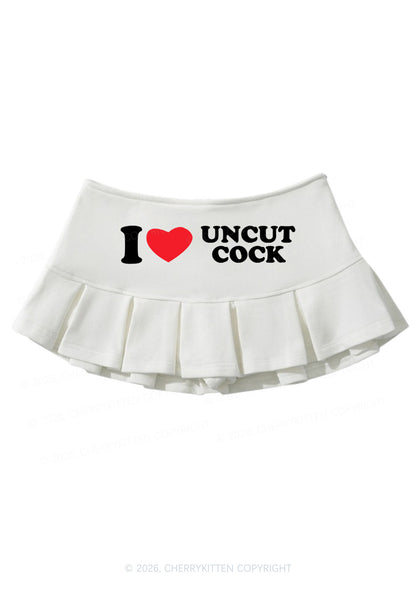 I Love Uncut Cxck Y2K Mini Pleated Skirts Cherrykitten