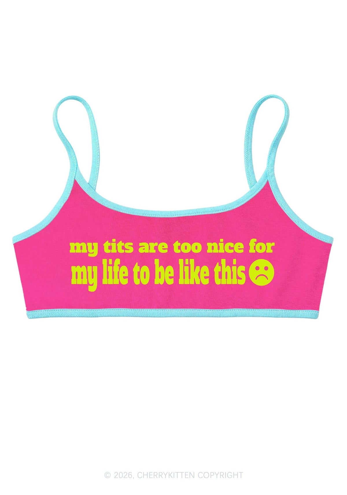 My Txts Are Too Nice Y2K Super Crop Cami Cherrykitten