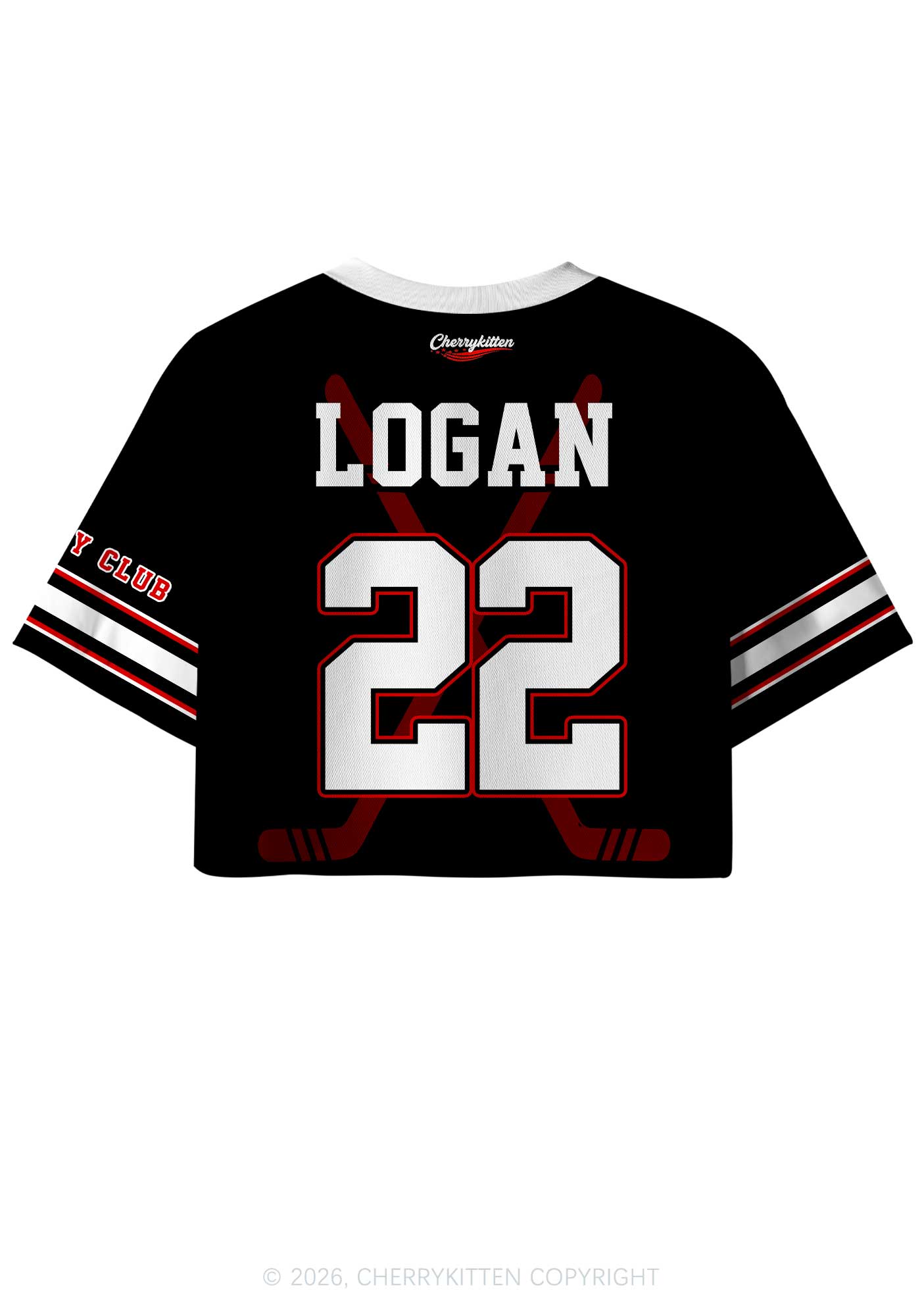 Hockey Player JL Y2K Crop Sport Jersey Shirts Cherrykitten