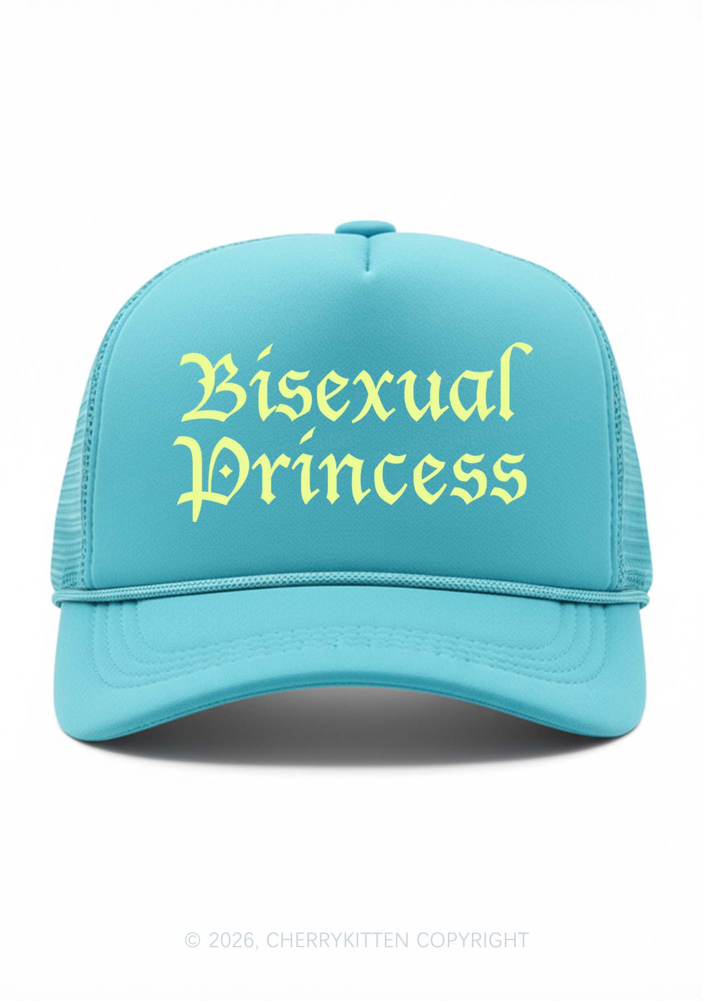 Bisexual Princess Pride Y2K Trucker Hat Cherrykitten