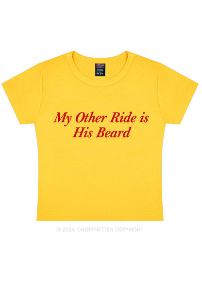 Ride His Beard Y2K Baby Tee Cherrykitten
