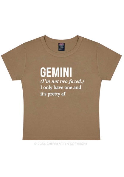 Pretty Gemini Y2K Baby Tee Cherrykitten