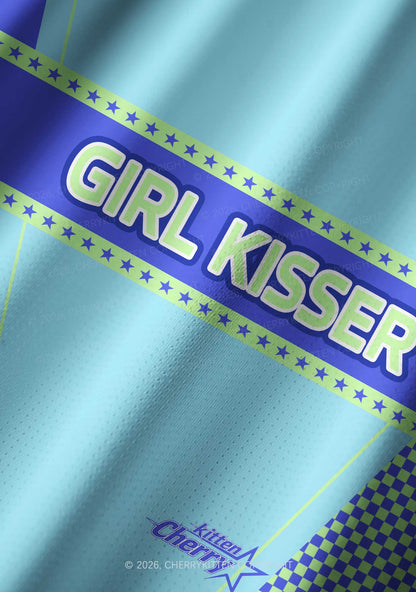 Blue Girl Kisser Pride Y2K Football Jersey Shirts Cherrykitten