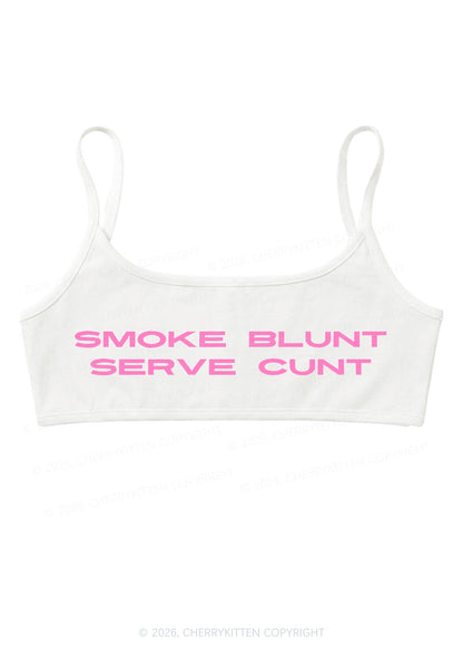 Smoke Blunt Y2K Super Crop Cami Cherrykitten