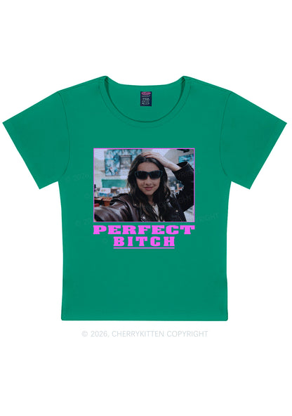 Custom Perfect Bxxch Y2K Baby Tee Cherrykitten