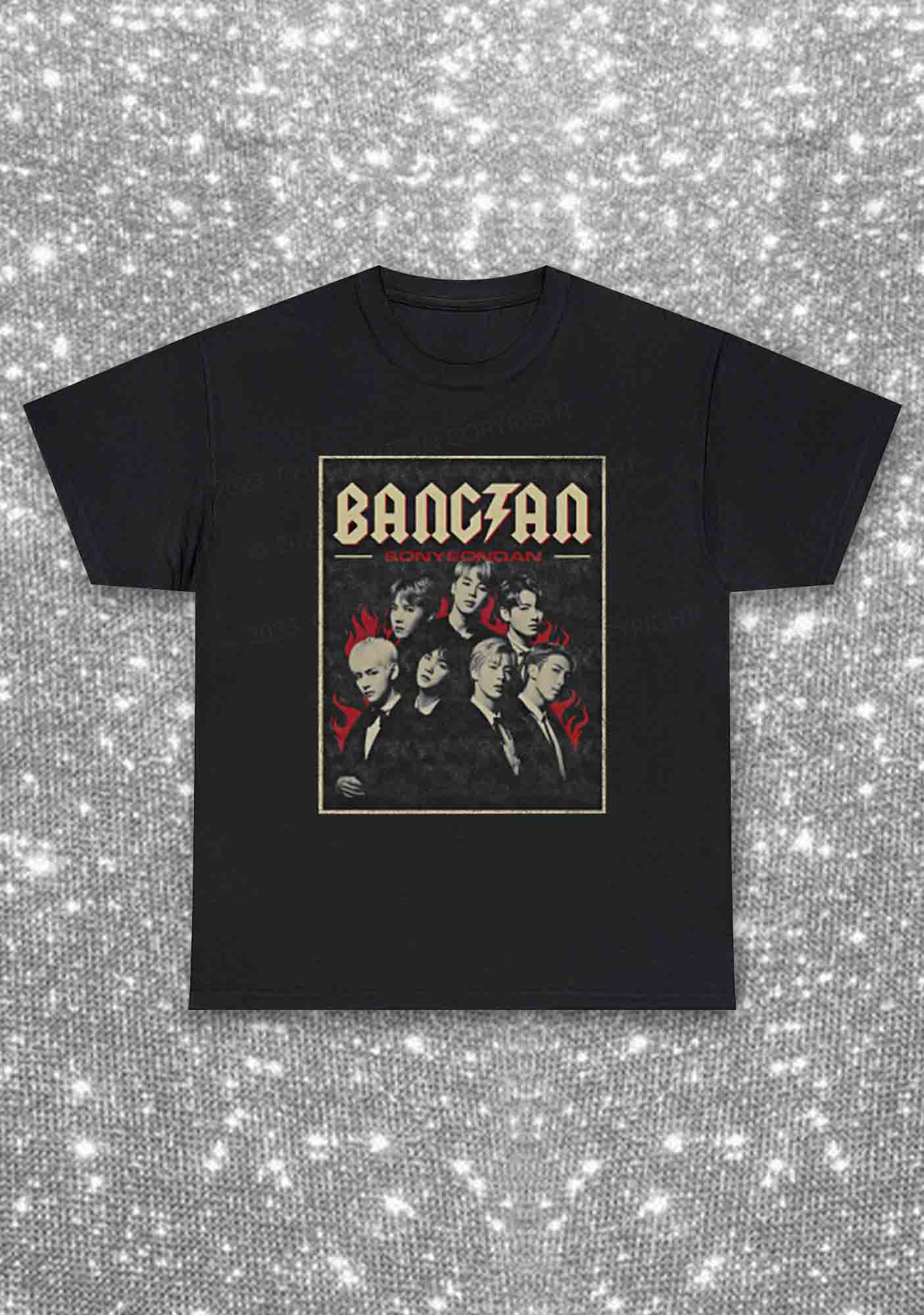 Bangtan Fire Kpop Y2K Chunky Shirt Cherrykitten
