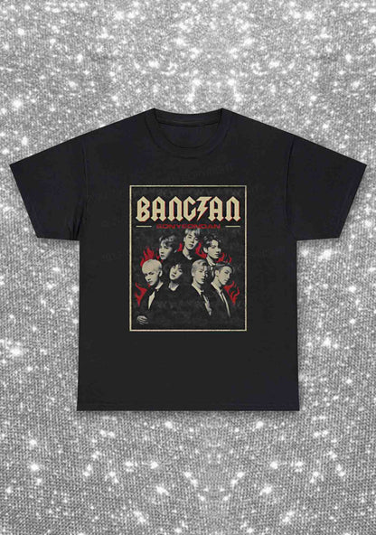 Bangtan Fire Kpop Y2K Chunky Shirt Cherrykitten