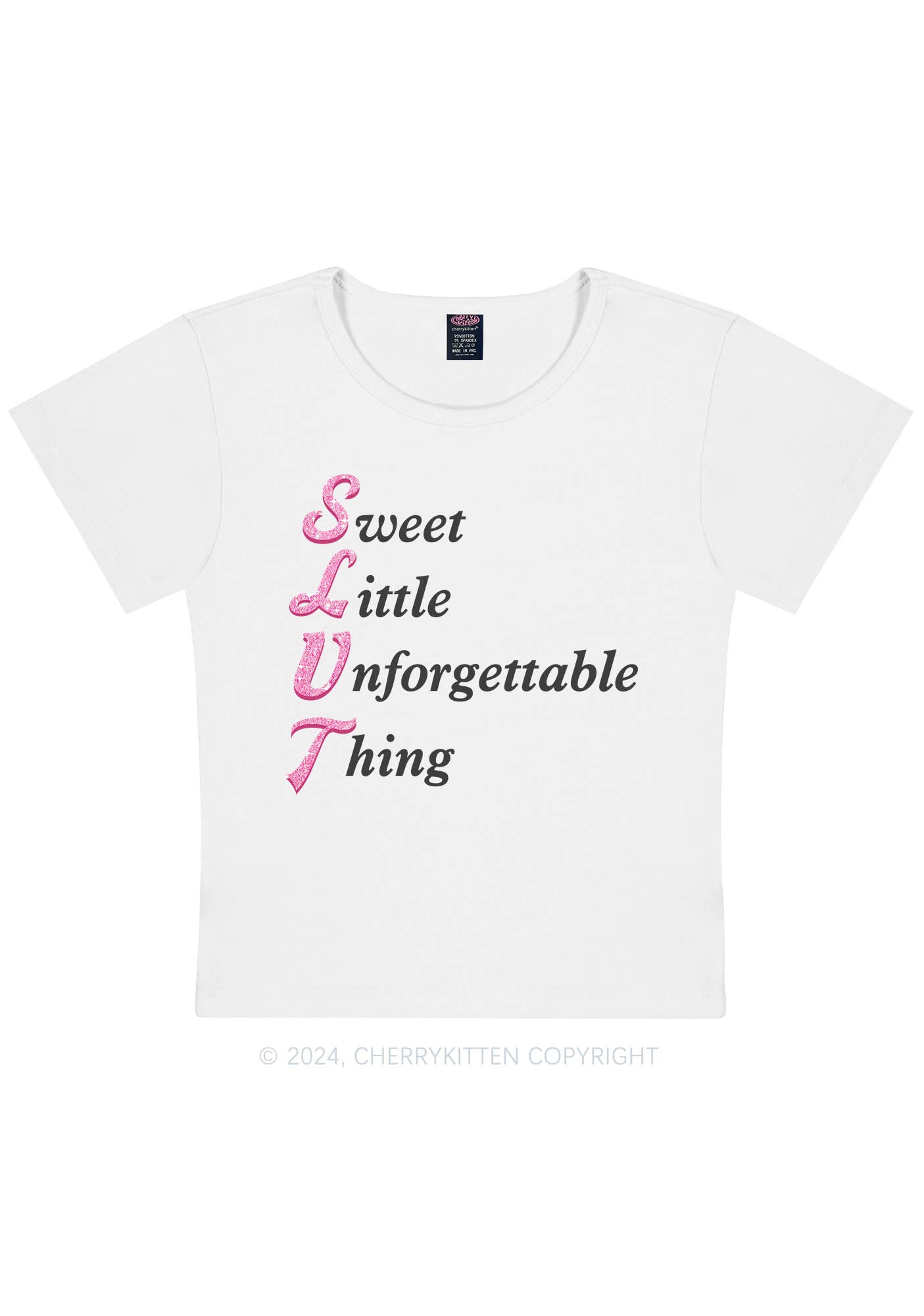 Slxt Things Y2K Baby Tee Cherrykitten