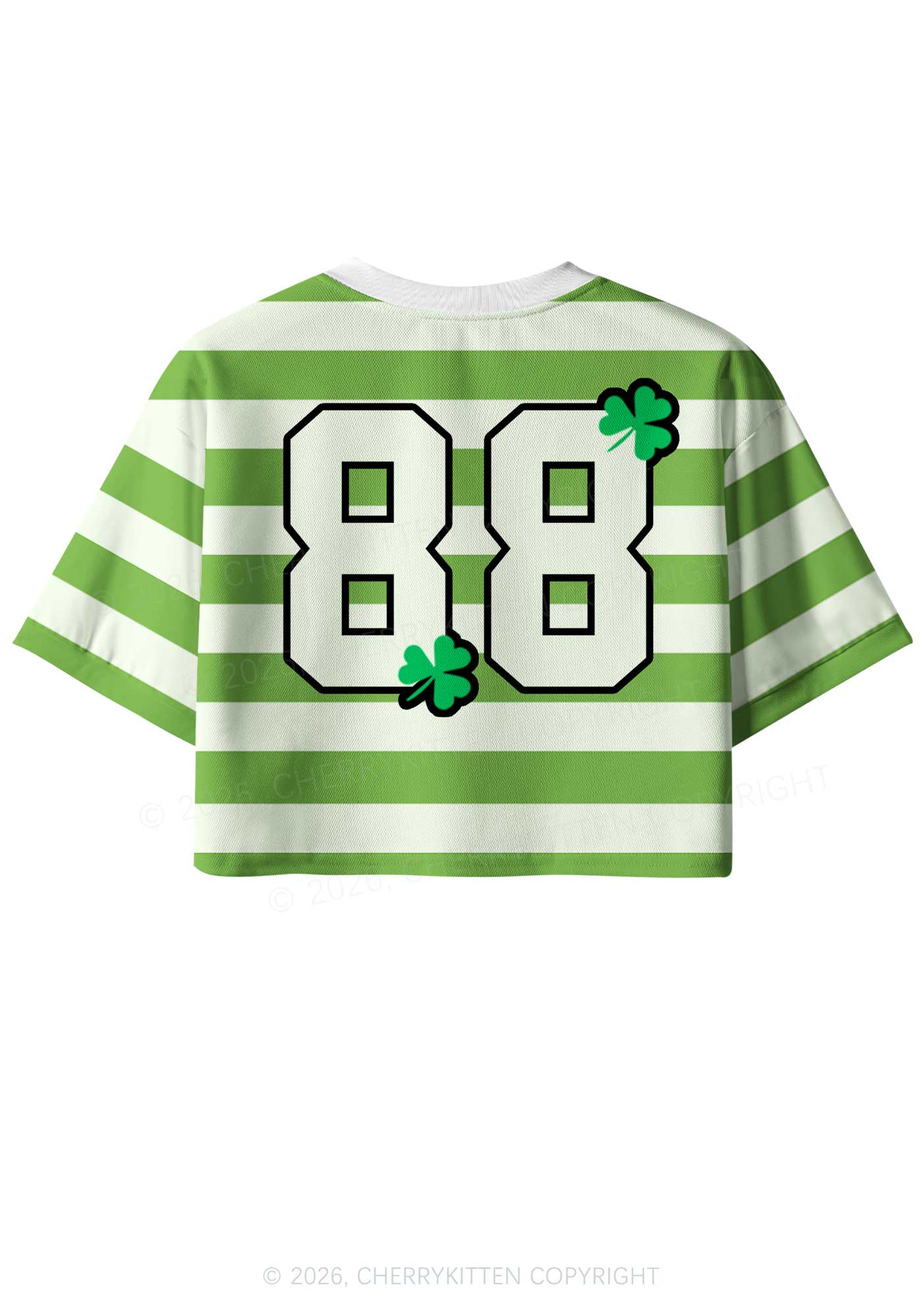 Custom Irish Princess St Patricks Y2K Crop Sport Jersey Shirts Cherrykitten