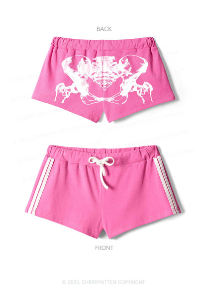 Pelvic Anatomy Y2K Drawstring Mini Shorts Cherrykitten
