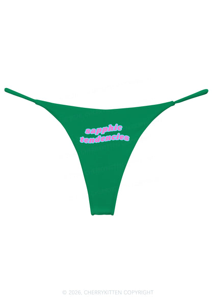 Sapphic Tendencies Pride Y2K Bikini String Thong Cherrykitten