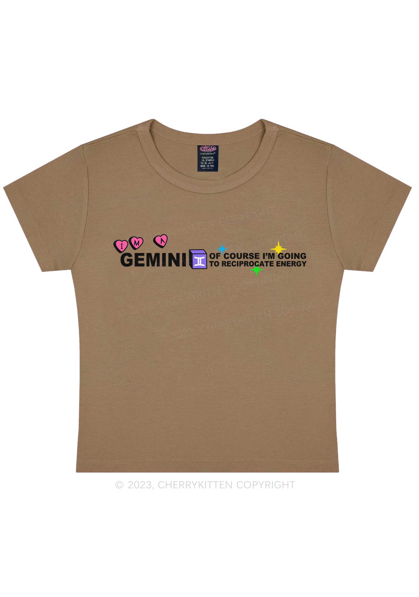 I'm A Gemini Y2K Baby Tee Cherrykitten