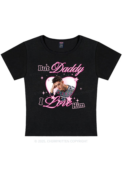 Custom But Daddy I Love Y2K Baby Tee Cherrykitten