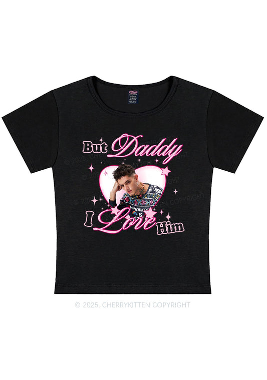 Custom But Daddy I Love Y2K Baby Tee Cherrykitten