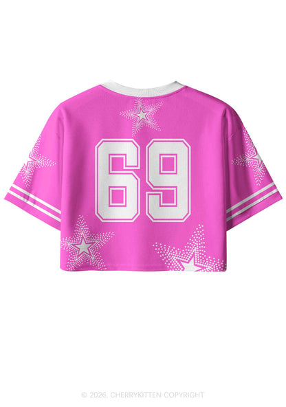 Plead Guilty To Being Funny Y2K Crop Sport Jersey Shirts Cherrykitten