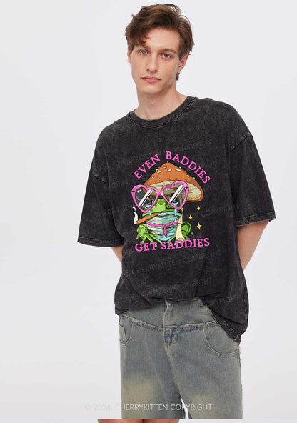 Even Baddies Frog Y2K Washed Tee Cherrykitten