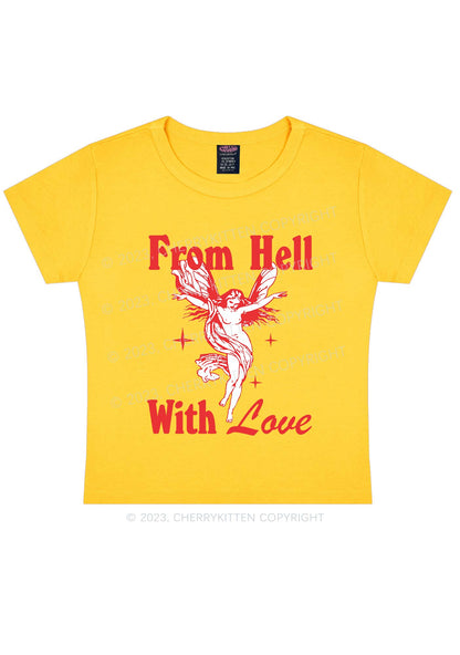 From Hall With Love Y2k Baby Tee
