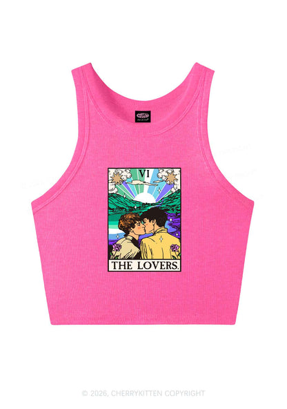 The Gay Lovers Pride Y2K Crop Tank Top Cherrykitten