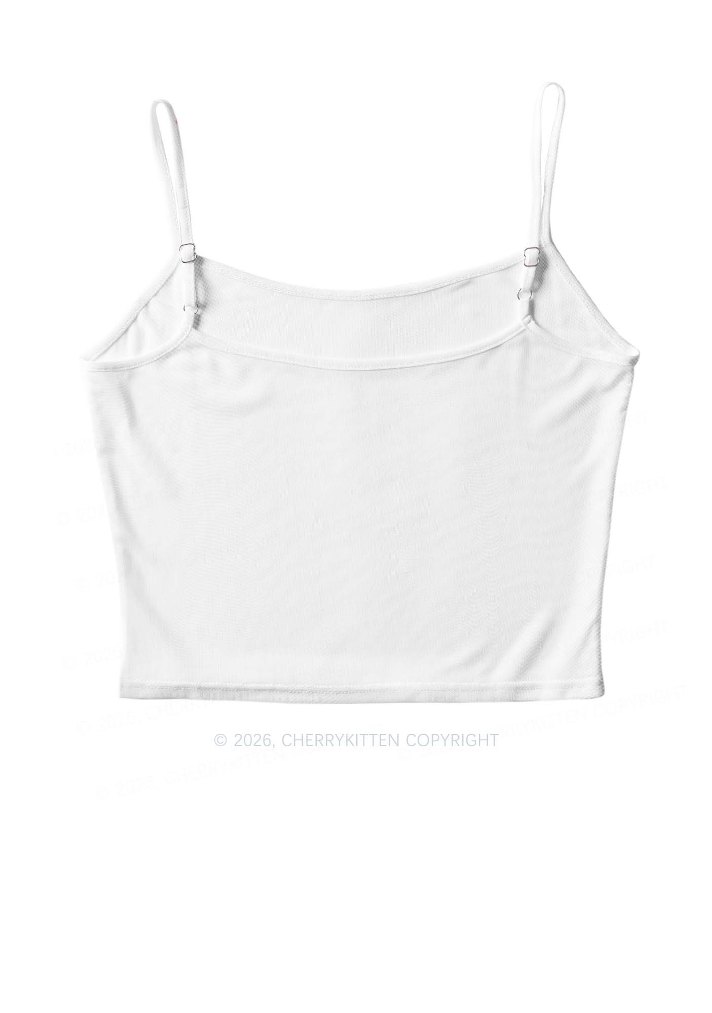 Delusional On White Y2K Mesh Cami Tank Cherrykitten