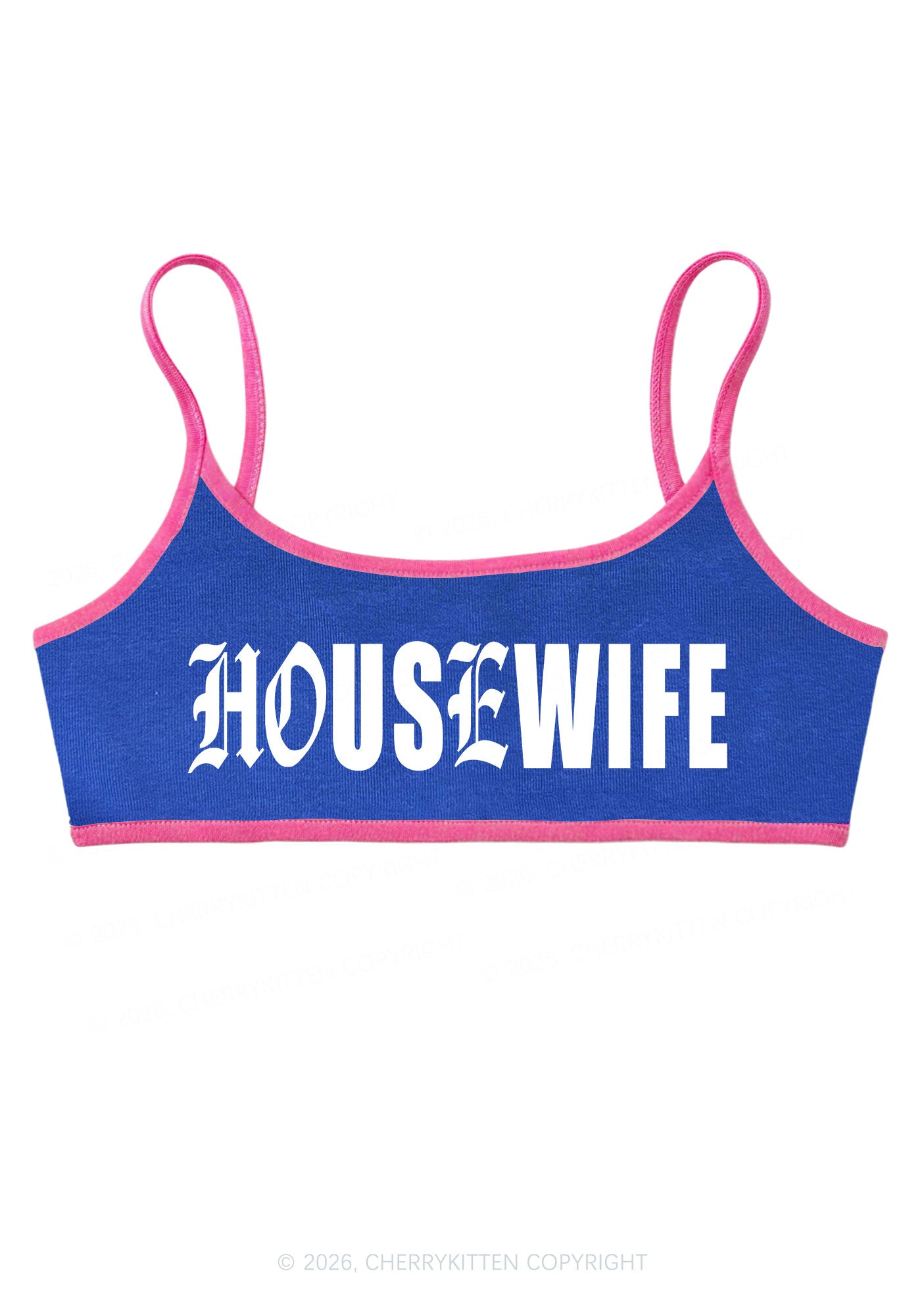Gothic Housewife Y2K Super Crop Cami Cherrykitten