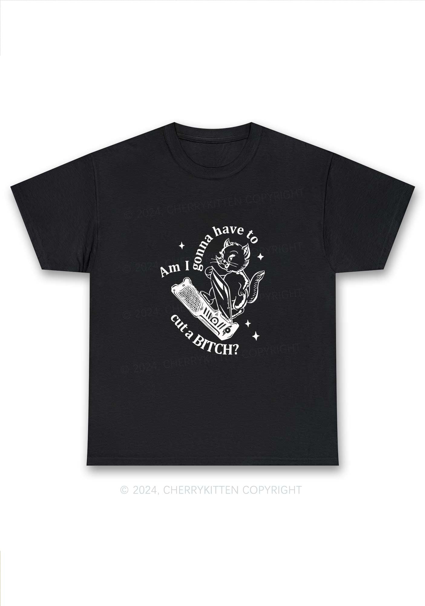Cut A Bxxch Y2K Chunky Shirt Cherrykitten
